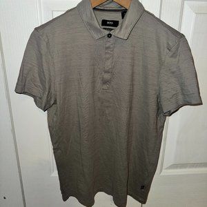 Hugo Boss Polo Size Small Gray Grey
